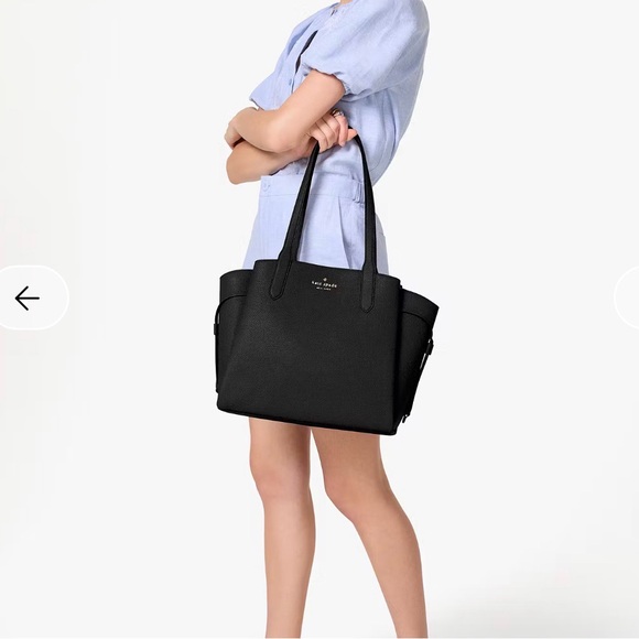 Kate Spade Black Dumpling Medium Tote Bag - Picture 4 of 15